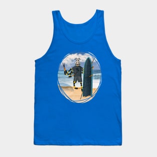 Surfing Spider Dude - Summer Adventure Vacay Pic Tank Top